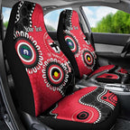 St Kilda NAIDOC 2026 Personalised Car Seat Cover 50 Years of Deadly Aboriginal Art