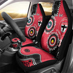 St Kilda NAIDOC 2026 Personalised Car Seat Cover 50 Years of Deadly Aboriginal Art