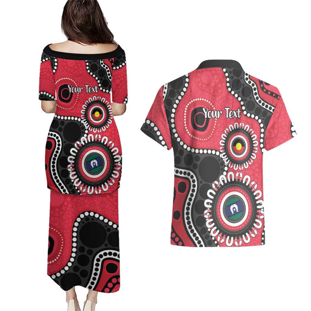 St Kilda NAIDOC 2026 Personalised Couples Matching Puletasi and Hawaiian Shirt 50 Years of Deadly Aboriginal Art