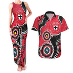St Kilda NAIDOC 2026 Personalised Couples Matching Tank Maxi Dress and Hawaiian Shirt 50 Years of Deadly Aboriginal Art
