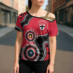 St Kilda NAIDOC 2026 Personalised Cross Shoulder Shirt 50 Years of Deadly Aboriginal Art