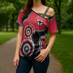 St Kilda NAIDOC 2026 Personalised Cross Shoulder Shirt 50 Years of Deadly Aboriginal Art