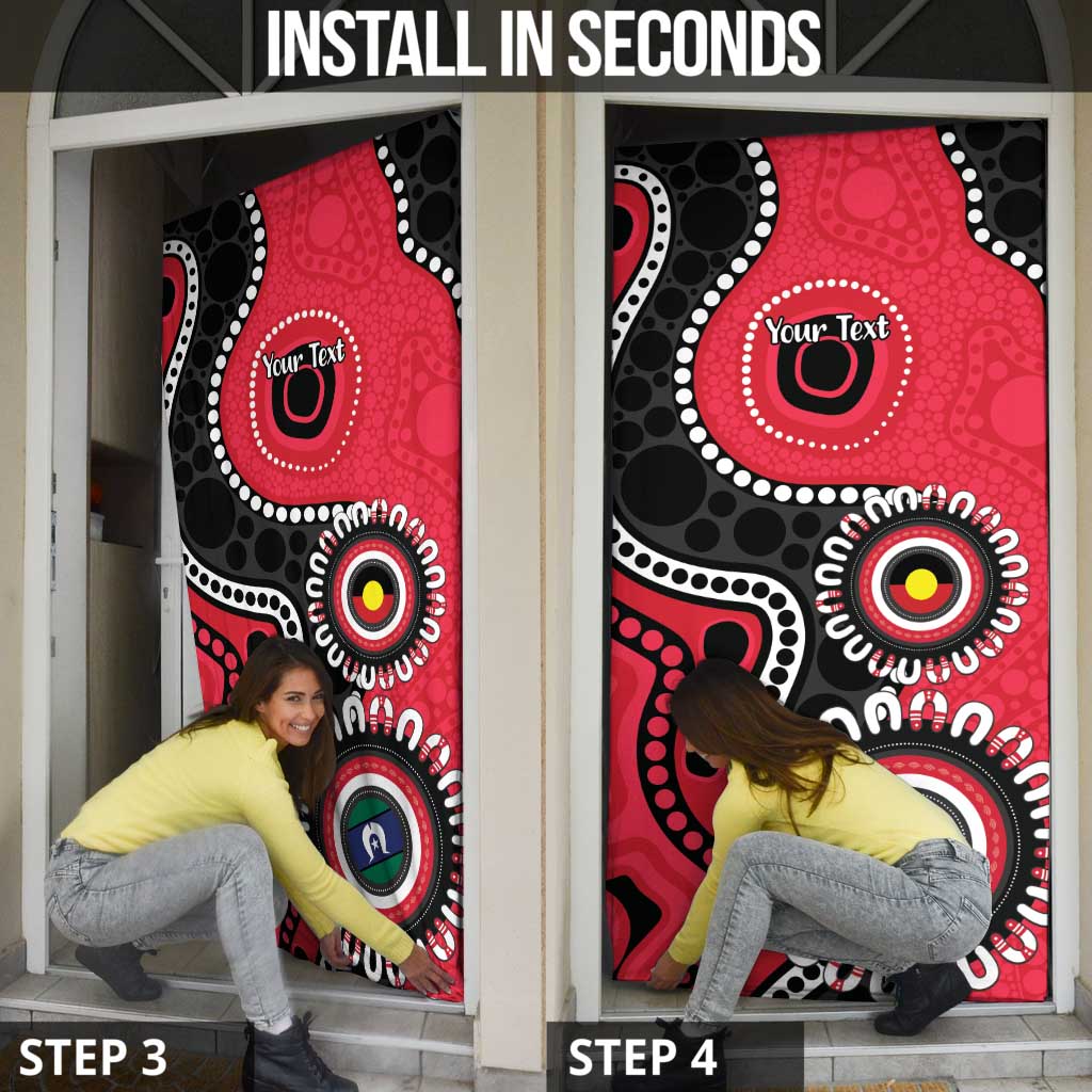 St Kilda NAIDOC 2026 Personalised Door Cover 50 Years of Deadly Aboriginal Art