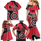 St Kilda NAIDOC 2026 Personalised Family Matching Mermaid Dress and Hawaiian Shirt 50 Years of Deadly Aboriginal Art