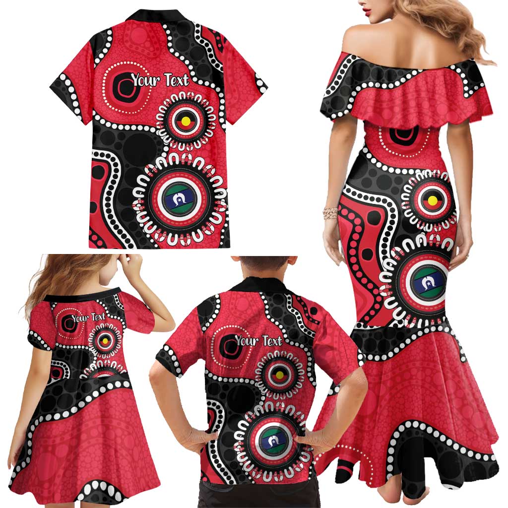 St Kilda NAIDOC 2026 Personalised Family Matching Mermaid Dress and Hawaiian Shirt 50 Years of Deadly Aboriginal Art