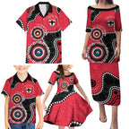 St Kilda NAIDOC 2026 Personalised Family Matching Puletasi and Hawaiian Shirt 50 Years of Deadly Aboriginal Art