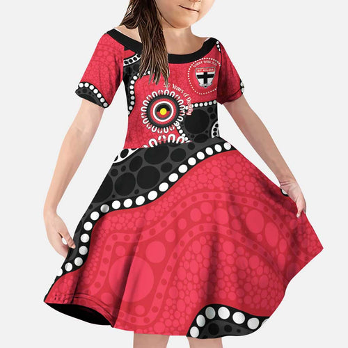 St Kilda NAIDOC 2026 Personalised Family Matching Puletasi and Hawaiian Shirt 50 Years of Deadly Aboriginal Art