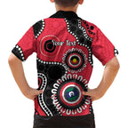 St Kilda NAIDOC 2026 Personalised Family Matching Short Sleeve Bodycon Dress and Hawaiian Shirt 50 Years of Deadly Aboriginal Art
