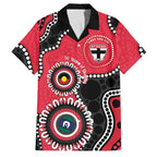 St Kilda NAIDOC 2026 Personalised Family Matching Short Sleeve Bodycon Dress and Hawaiian Shirt 50 Years of Deadly Aboriginal Art