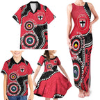 St Kilda NAIDOC 2026 Personalised Family Matching Tank Maxi Dress and Hawaiian Shirt 50 Years of Deadly Aboriginal Art