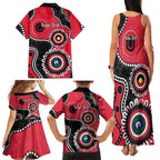 St Kilda NAIDOC 2026 Personalised Family Matching Tank Maxi Dress and Hawaiian Shirt 50 Years of Deadly Aboriginal Art