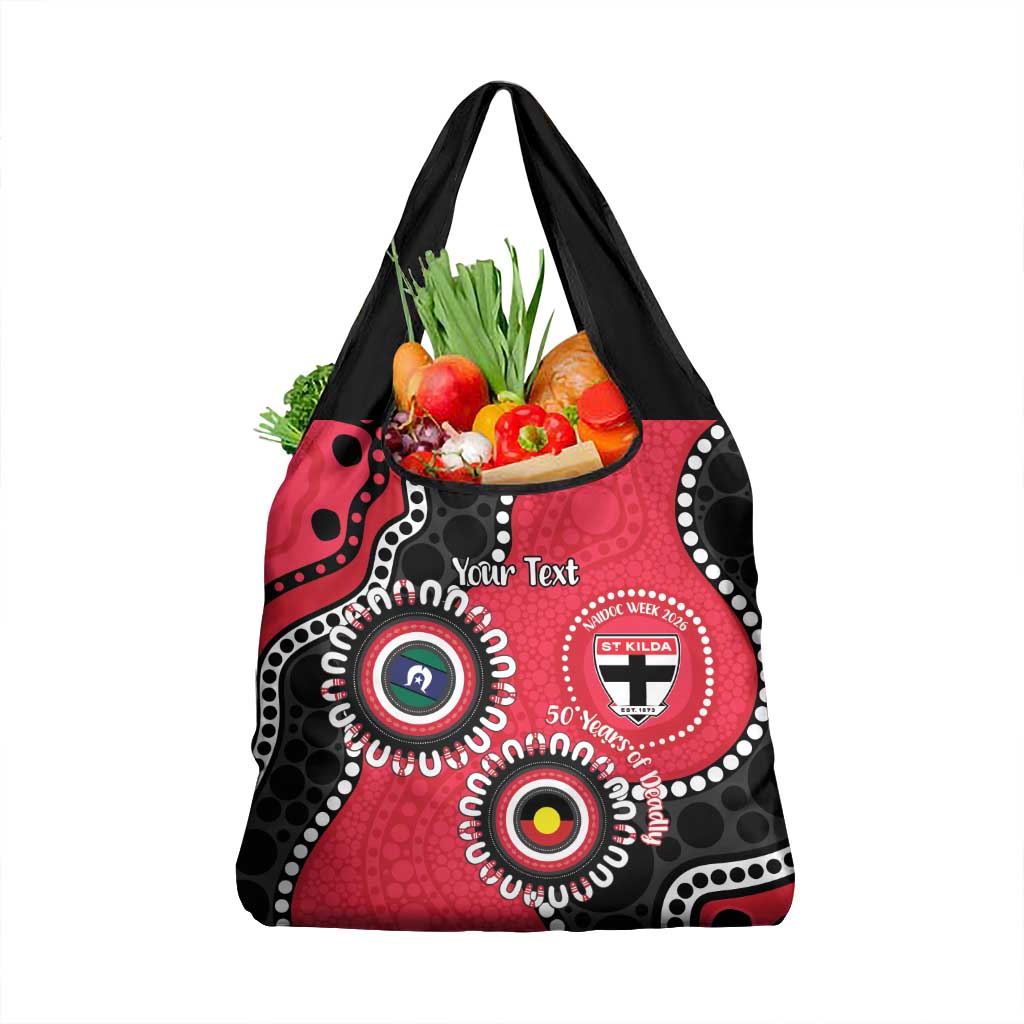 St Kilda NAIDOC 2026 Personalised Grocery Bag 50 Years of Deadly Aboriginal Art
