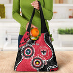 St Kilda NAIDOC 2026 Personalised Grocery Bag 50 Years of Deadly Aboriginal Art