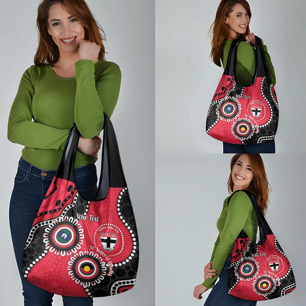 St Kilda NAIDOC 2026 Personalised Grocery Bag 50 Years of Deadly Aboriginal Art