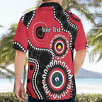 St Kilda NAIDOC 2026 Personalised Hawaiian Shirt 50 Years of Deadly Aboriginal Art