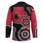 St Kilda NAIDOC 2026 Personalised Hockey Jersey 50 Years of Deadly Aboriginal Art