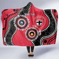 St Kilda NAIDOC 2026 Personalised Hooded Blanket 50 Years of Deadly Aboriginal Art