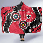 St Kilda NAIDOC 2026 Personalised Hooded Blanket 50 Years of Deadly Aboriginal Art