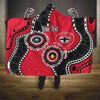 St Kilda NAIDOC 2026 Personalised Hooded Blanket 50 Years of Deadly Aboriginal Art