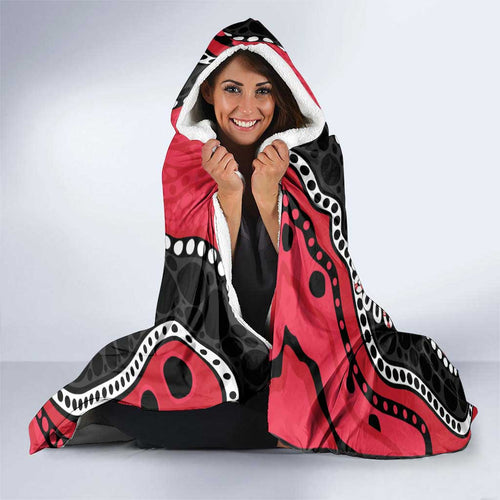 St Kilda NAIDOC 2026 Personalised Hooded Blanket 50 Years of Deadly Aboriginal Art
