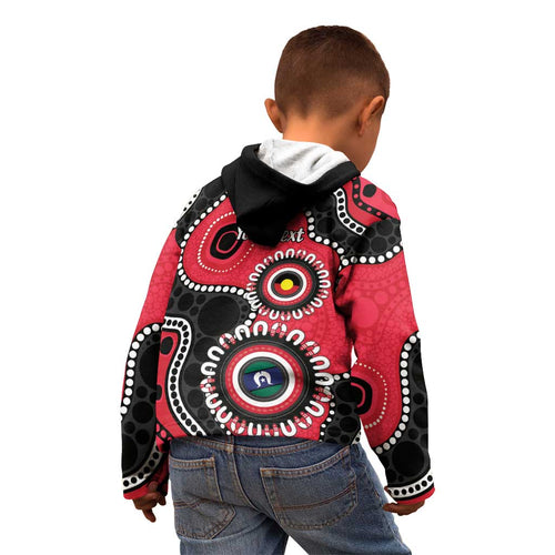 St Kilda NAIDOC 2026 Personalised Kid Hoodie 50 Years of Deadly Aboriginal Art