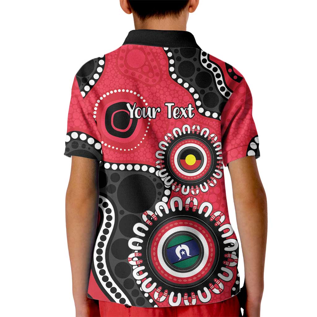 St Kilda NAIDOC 2026 Personalised Kid Polo Shirt 50 Years of Deadly Aboriginal Art