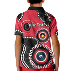 St Kilda NAIDOC 2026 Personalised Kid Polo Shirt 50 Years of Deadly Aboriginal Art