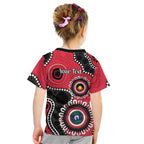 St Kilda NAIDOC 2026 Personalised Kid T Shirt 50 Years of Deadly Aboriginal Art
