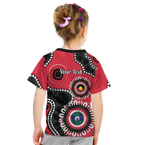 St Kilda NAIDOC 2026 Personalised Kid T Shirt 50 Years of Deadly Aboriginal Art