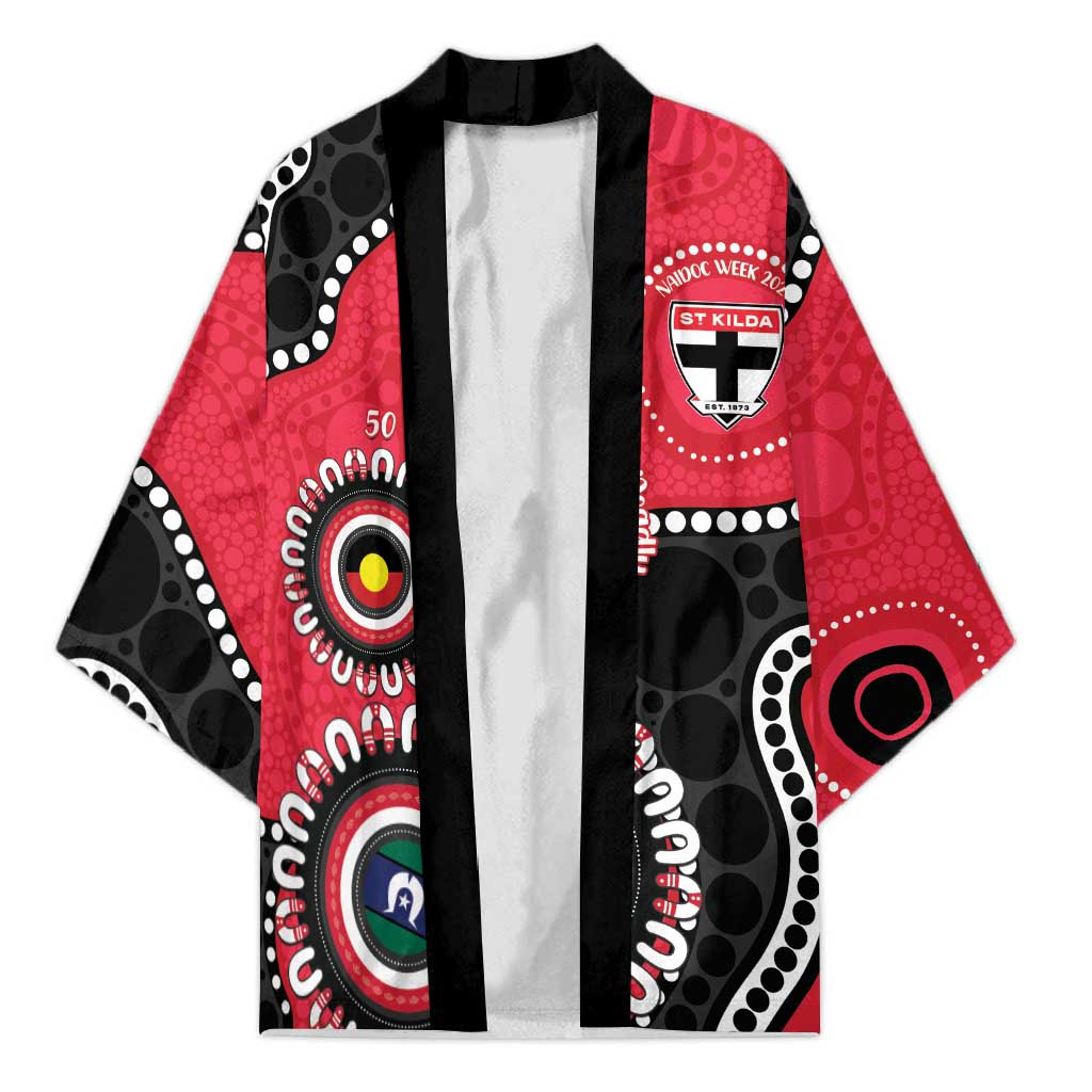 St Kilda NAIDOC 2026 Personalised Kimono 50 Years of Deadly Aboriginal Art