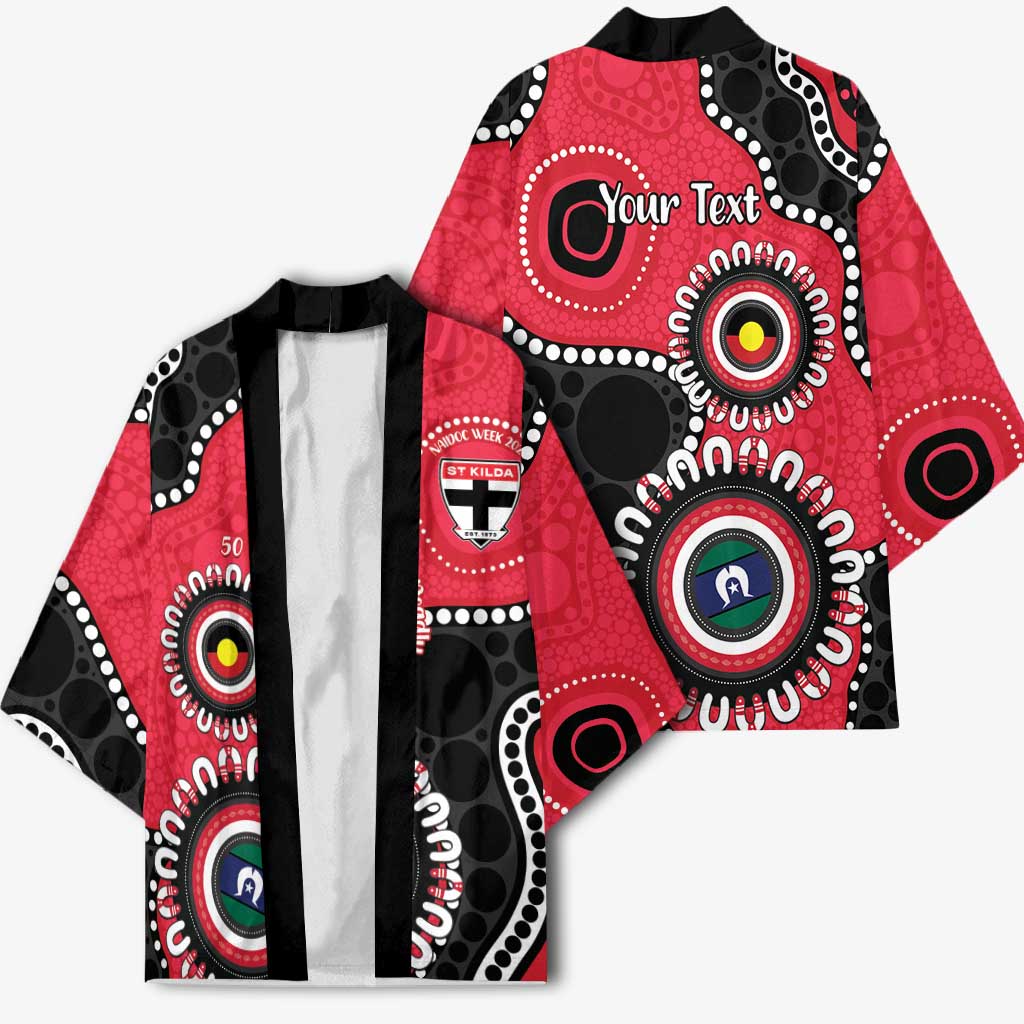 St Kilda NAIDOC 2026 Personalised Kimono 50 Years of Deadly Aboriginal Art