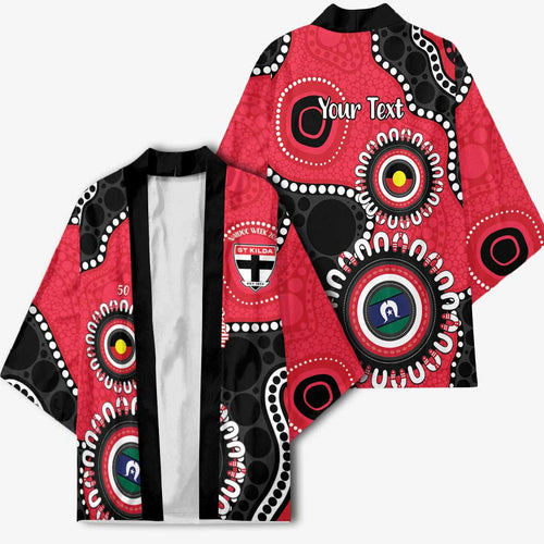 St Kilda NAIDOC 2026 Personalised Kimono 50 Years of Deadly Aboriginal Art