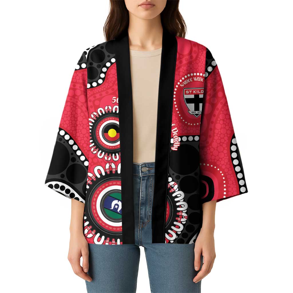 St Kilda NAIDOC 2026 Personalised Kimono 50 Years of Deadly Aboriginal Art