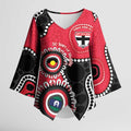 St Kilda NAIDOC 2026 Personalised Kimono Sleeve Blouse 50 Years of Deadly Aboriginal Art