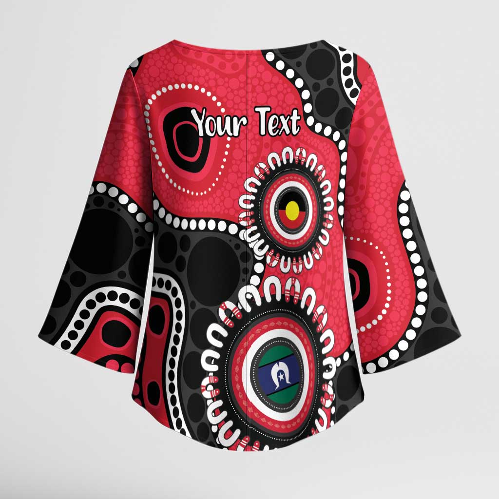 St Kilda NAIDOC 2026 Personalised Kimono Sleeve Blouse 50 Years of Deadly Aboriginal Art