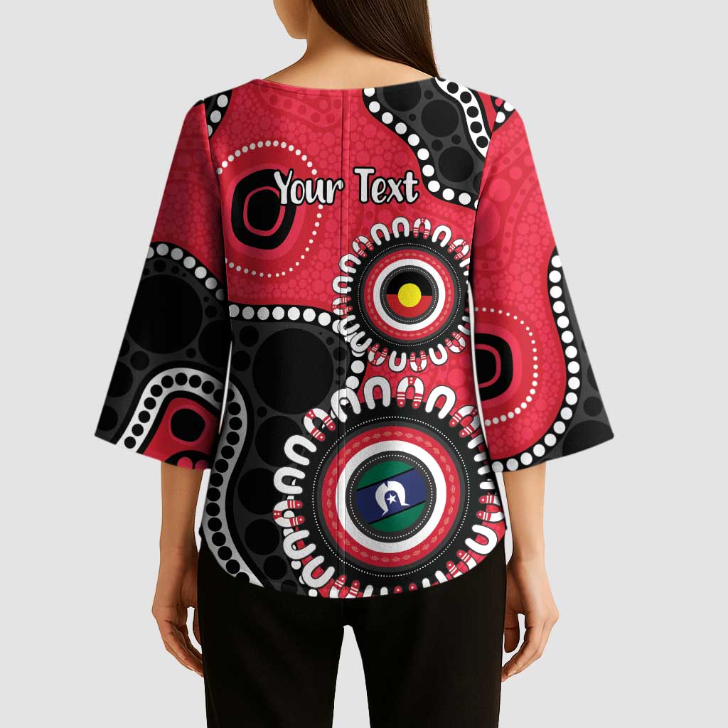 St Kilda NAIDOC 2026 Personalised Kimono Sleeve Blouse 50 Years of Deadly Aboriginal Art