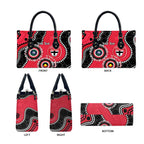 St Kilda NAIDOC 2026 Personalised Leather Bag 50 Years of Deadly Aboriginal Art