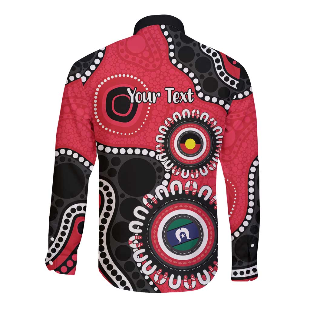 St Kilda NAIDOC 2026 Personalised Long Sleeve Button Shirt 50 Years of Deadly Aboriginal Art