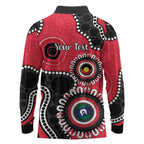 St Kilda NAIDOC 2026 Personalised Long Sleeve Polo Shirt 50 Years of Deadly Aboriginal Art