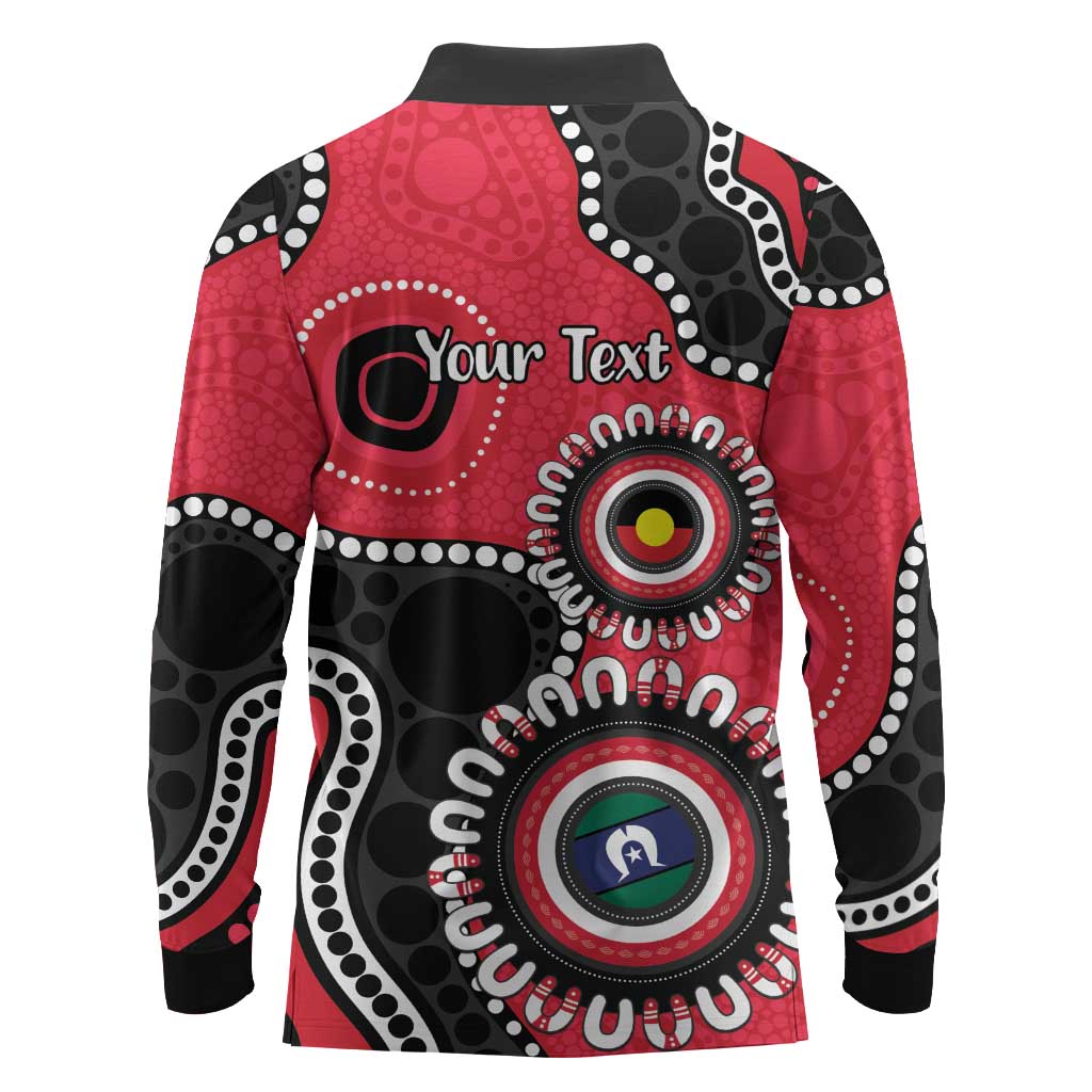 St Kilda NAIDOC 2026 Personalised Long Sleeve Polo Shirt 50 Years of Deadly Aboriginal Art