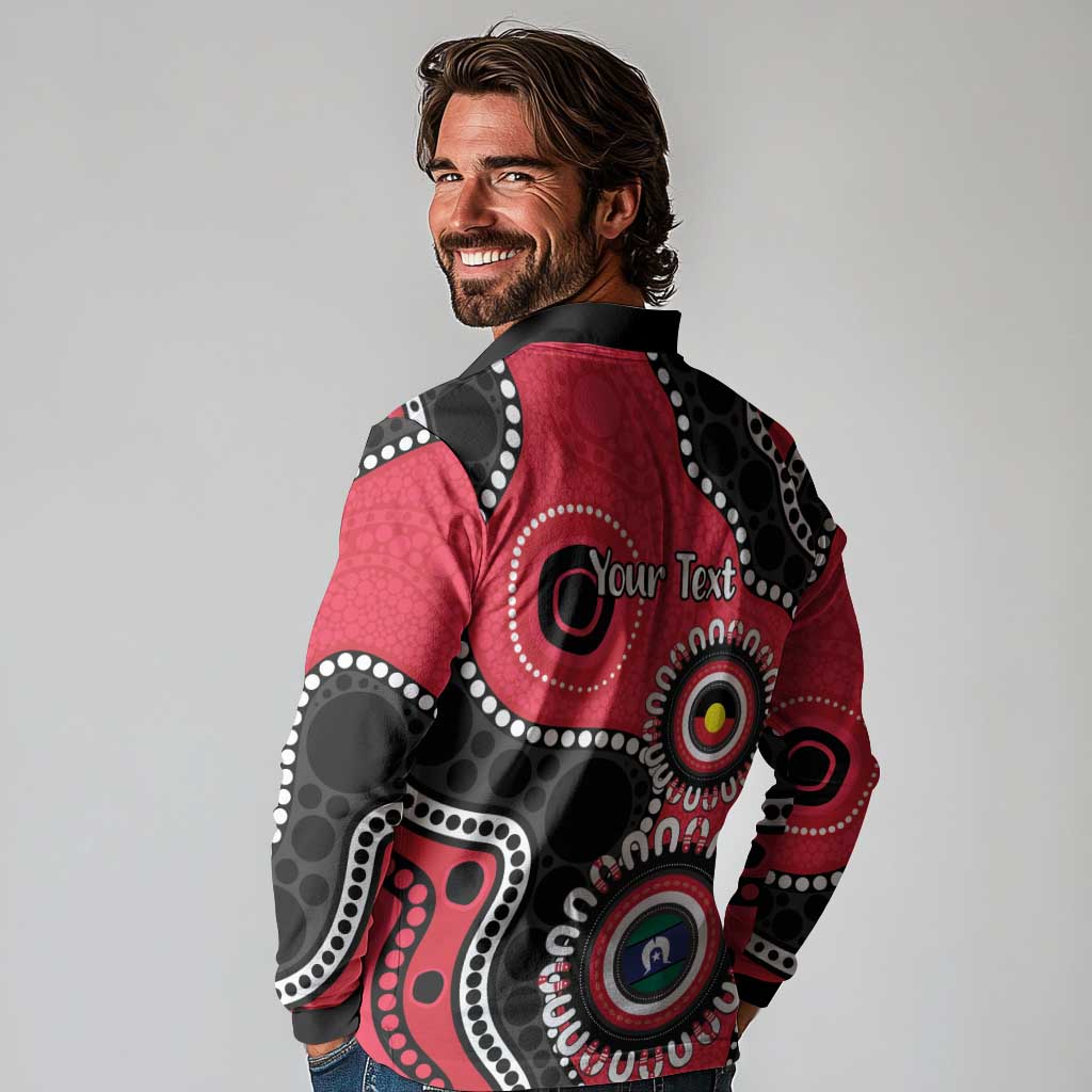 St Kilda NAIDOC 2026 Personalised Long Sleeve Polo Shirt 50 Years of Deadly Aboriginal Art