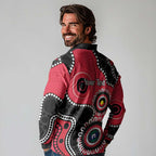 St Kilda NAIDOC 2026 Personalised Long Sleeve Polo Shirt 50 Years of Deadly Aboriginal Art