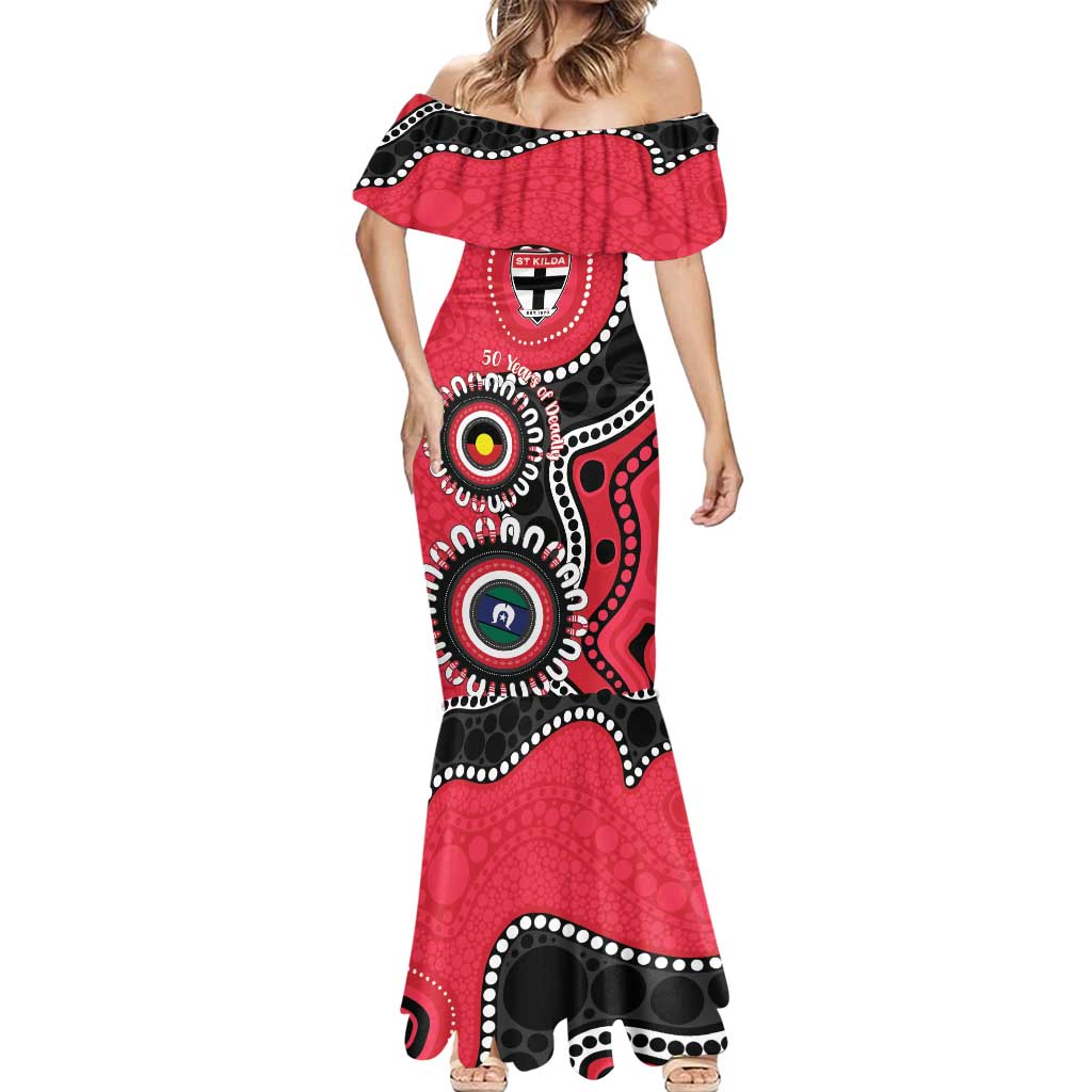St Kilda NAIDOC 2026 Personalised Mermaid Dress 50 Years of Deadly Aboriginal Art