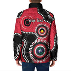 St Kilda NAIDOC 2026 Personalised Padded Jacket 50 Years of Deadly Aboriginal Art