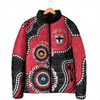 St Kilda NAIDOC 2026 Personalised Padded Jacket 50 Years of Deadly Aboriginal Art