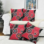 St Kilda NAIDOC 2026 Personalised Pillow Cover 50 Years of Deadly Aboriginal Art