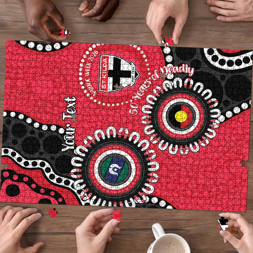 St Kilda NAIDOC 2026 Personalised Puzzle 50 Years of Deadly Aboriginal Art
