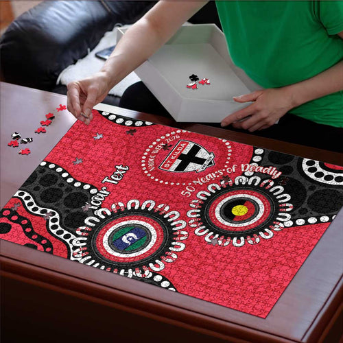 St Kilda NAIDOC 2026 Personalised Puzzle 50 Years of Deadly Aboriginal Art