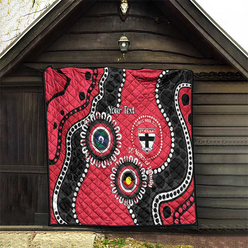 St Kilda NAIDOC 2026 Personalised Quilt 50 Years of Deadly Aboriginal Art