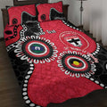 St Kilda NAIDOC 2026 Personalised Quilt Bed Set 50 Years of Deadly Aboriginal Art